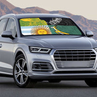 Rugby 2025 Championship Auto Sun Shade Combination of Southern Hemisphere Countries LT14 - Polynesian Pride