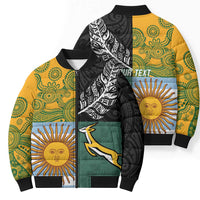 Personalised Rugby 2025 Championship Bomber Puffer Jacket Combination of Southern Hemisphere Countries LT14 - Polynesian Pride