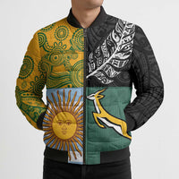 Personalised Rugby 2025 Championship Bomber Puffer Jacket Combination of Southern Hemisphere Countries LT14 - Polynesian Pride