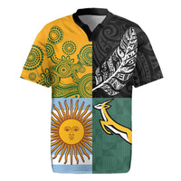 Personalised Rugby 2025 Championship Rugby Jersey Combination of Southern Hemisphere Countries - Polynesian Pride