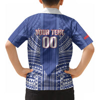 Custom Manu Samoa Rugby 2026 Kid Hawaiian Shirt Samoan Pattern LT14 - Polynesian Pride
