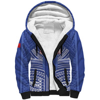 Custom Manu Samoa Rugby 2026 Sherpa Hoodie Samoan Pattern