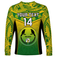 Custom Papua New Guinea Rugby Long Sleeve Shirt Enga Mioks PNG Polynesian Pattern LT14 - Polynesian Pride