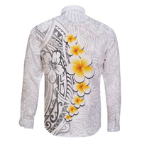 White Tropical Plumeria With Galaxy Polynesian Art Family Matching Mermaid Dress and Hawaiian Shirt LT14 - Polynesian Pride