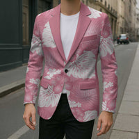 Pink Aloha Hawaii Blazer Monstera Hibiscus Plumeria Seamless Vibes - Polynesian Pride