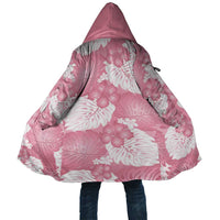 Pink Aloha Hawaii Cloak Monstera Hibiscus Plumeria Seamless Vibes - Polynesian Pride
