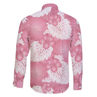 Pink Aloha Hawaii Family Matching Mermaid Dress and Hawaiian Shirt Monstera Hibiscus Plumeria Seamless Vibes LT14 - Polynesian Pride