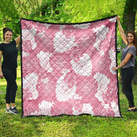 Pink Aloha Hawaii Quilt Monstera Hibiscus Plumeria Seamless Vibes LT14 - Polynesian Pride