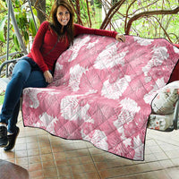 Pink Aloha Hawaii Quilt Monstera Hibiscus Plumeria Seamless Vibes LT14 - Polynesian Pride