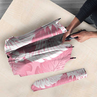 Pink Aloha Hawaii Umbrella Monstera Hibiscus Plumeria Seamless Vibes - Polynesian Pride