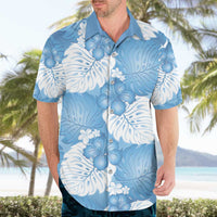 Blue Aloha Hawaii Hawaiian Shirt Monstera Hibiscus Plumeria Seamless Vibes - Polynesian Pride