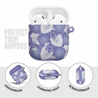 Purple Aloha Hawaii AirPods Case Monstera Hibiscus Plumeria Seamless Vibes - Polynesian Pride