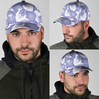 Purple Aloha Hawaii Classic Cap Monstera Hibiscus Plumeria Seamless Vibes - Polynesian Pride