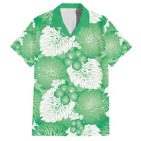 Green Aloha Hawaii Hawaiian Shirt Monstera Hibiscus Plumeria Seamless Vibes - Polynesian Pride