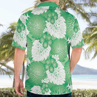 Green Aloha Hawaii Hawaiian Shirt Monstera Hibiscus Plumeria Seamless Vibes - Polynesian Pride