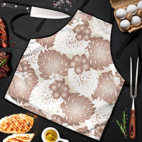 Mocha Mousse Aloha Hawaii Apron Monstera Hibiscus Plumeria Seamless Vibes - Polynesian Pride