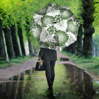 Sage Green Aloha Hawaii Umbrella Monstera Hibiscus Plumeria Seamless Vibes - Polynesian Pride