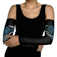 Aotearoa Atua Ranginui Personalised Arm Sleeves Maori Sky Father Taniko Motifs LT14 - Polynesian Pride