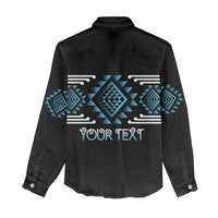Aotearoa Atua Ranginui Personalised Women Casual Shirt Maori Sky Father Taniko Motifs LT14 - Polynesian Pride