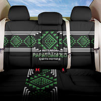 Aotearoa Atua Papatuanuku Back Car Seat Cover Maori Earth Mother Taniko Motifs LT14 One Size Green - Polynesian Pride