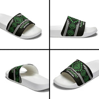 Aotearoa Atua Papatuanuku Slide Sandals Maori Earth Mother Taniko Motifs LT14 - Polynesian Pride
