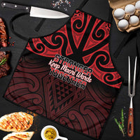 Keep Maori Wards New Zealand Apron Stronger Together Aotearoa Taniko - Polynesian Pride