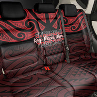 Keep Maori Wards New Zealand Back Car Seat Cover Stronger Together Aotearoa Taniko - Polynesian Pride