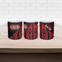 Personalised Keep Maori Wards New Zealand Ceramic Mug Stronger Together Aotearoa Taniko - Polynesian Pride