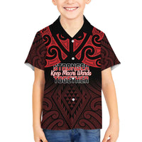 Personalised Keep Maori Wards New Zealand Family Matching Off Shoulder Maxi Dress and Hawaiian Shirt Stronger Together Aotearoa Taniko - Polynesian Pride