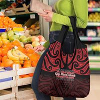 Keep Maori Wards New Zealand Grocery Bag Stronger Together Aotearoa Taniko - Polynesian Pride