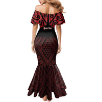Personalised Keep Maori Wards New Zealand Mermaid Dress Stronger Together Aotearoa Taniko - Polynesian Pride