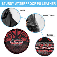Keep Maori Wards New Zealand Spare Tire Cover Stronger Together Aotearoa Taniko - Polynesian Pride