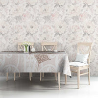 New Zealand Manta Ray Tattoo Tablecloth Aotearoa Maori Haehae Beige - Polynesian Pride