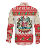 Mele Kalikimaka Hawaii Family Matching Short Sleeve Bodycon Dress and Hawaiian Shirt Funny Beer-Loving Santa Hawaiian Tropical LT14 - Polynesian Pride