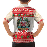 Mele Kalikimaka Hawaii Family Matching Tank Maxi Dress and Hawaiian Shirt Funny Beer-Loving Santa Hawaiian Tropical LT14 - Polynesian Pride