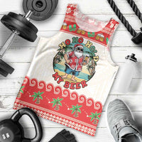 Mele Kalikimaka Hawaii Men Tank Top Funny Beer-Loving Santa Hawaiian Tropical - Polynesian Pride