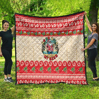 Mele Kalikimaka Hawaii Quilt Funny Beer-Loving Santa Hawaiian Tropical - Polynesian Pride