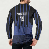 New Zealand Auckland Football Custom Button Sweatshirt Go City of Sails Est 2025 LT14 - Polynesian Pride