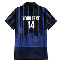 New Zealand Auckland Football Custom Family Matching Tank Maxi Dress and Hawaiian Shirt Go City of Sails Est 2025 LT14 - Polynesian Pride