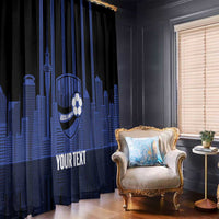 New Zealand Auckland Football Custom Window Curtain Go City of Sails Est 2025 LT14 - Polynesian Pride