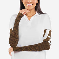 Bula Fiji Football Custom Arm Sleeves One Vanua One Team Tapa Pattern