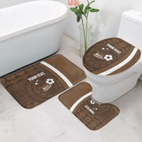 Bula Fiji Football Custom Bathroom Set One Vanua One Team Tapa Pattern