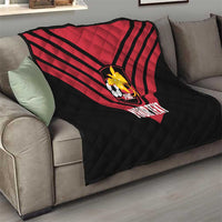 Hekari Papua New Guinea Football Custom Quilt Go PNG Red Army