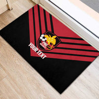 Hekari Papua New Guinea Football Custom Rubber Doormat Go PNG Red Army