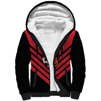 Hekari Papua New Guinea Football Custom Sherpa Hoodie Go PNG Red Army LT14 Unisex Red - Polynesian Pride