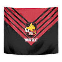 Hekari Papua New Guinea Football Custom Tapestry Go PNG Red Army