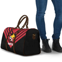 Hekari Papua New Guinea Football Custom Travel Bag Go PNG Red Army LT14 - Polynesian Pride