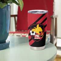 Hekari Papua New Guinea Football Custom Tumbler Cup Go PNG Red Army LT14 - Polynesian Pride