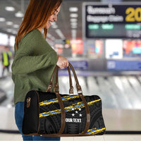 Kings Solomon Islands Football Custom Travel Bag Come On Solomons Polynesian Grunge Style LT14 - Polynesian Pride