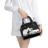New Zealand South Island Football Custom Shoulder Handbag Aoraki Mount Cook With Kiwi Maori Pattern